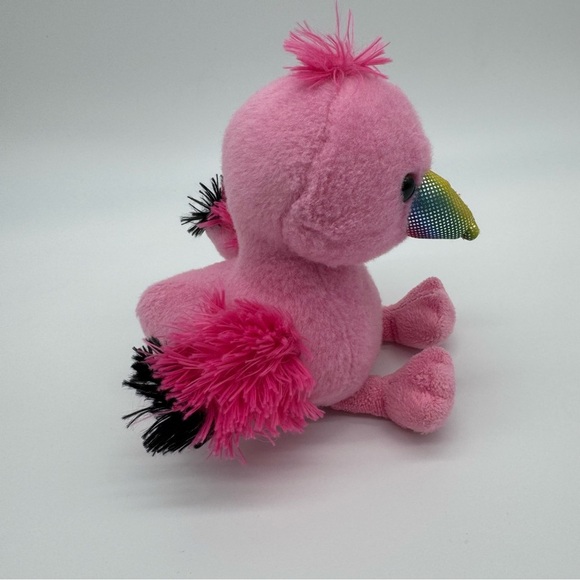 Pink Stuffed Animal Toy with Rainbow Beak - Picture 6 of 7